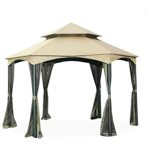 Replacement Canopy for The Southbay Hexagon Gazebo - Standard 350 - Beige - Will only fit Manufacturers Models L-GZ793PST-A, A111005500