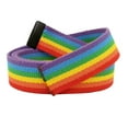 thumbnail image 1 of Replacement Canvas Web Belt 1.25 Military Width Black Tip XXX-Large Rainbow, 1 of 3