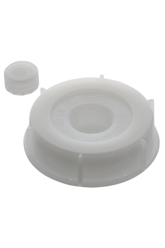 Replacement Caps For 5 Gallon Plastic Hedpack - 1 Large Cap And 1 Small Cap