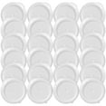 thumbnail image 1 of Replacement Caps for Stock Your Home Milk Bottles (24 Pack) - 48mm Twist-On Caps for Glass Milk Bottles - Tamper Resistant Lids - Plastic Leak Proof Lid - Crack Resistant Bottle Cap Refills in White, 1 of 7