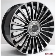 Replacement Car Wheels 22 Bolt 22 x 9.5 5 Lugs, Gloss Black for 2023 Range Rover, 4 Pack
