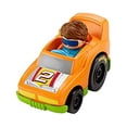thumbnail image 1 of Replacement Car for Little People Launch 'n Loop Raceway - GMJ12 ~ Replacement Orange Vehicle with Driver, 1 of 5