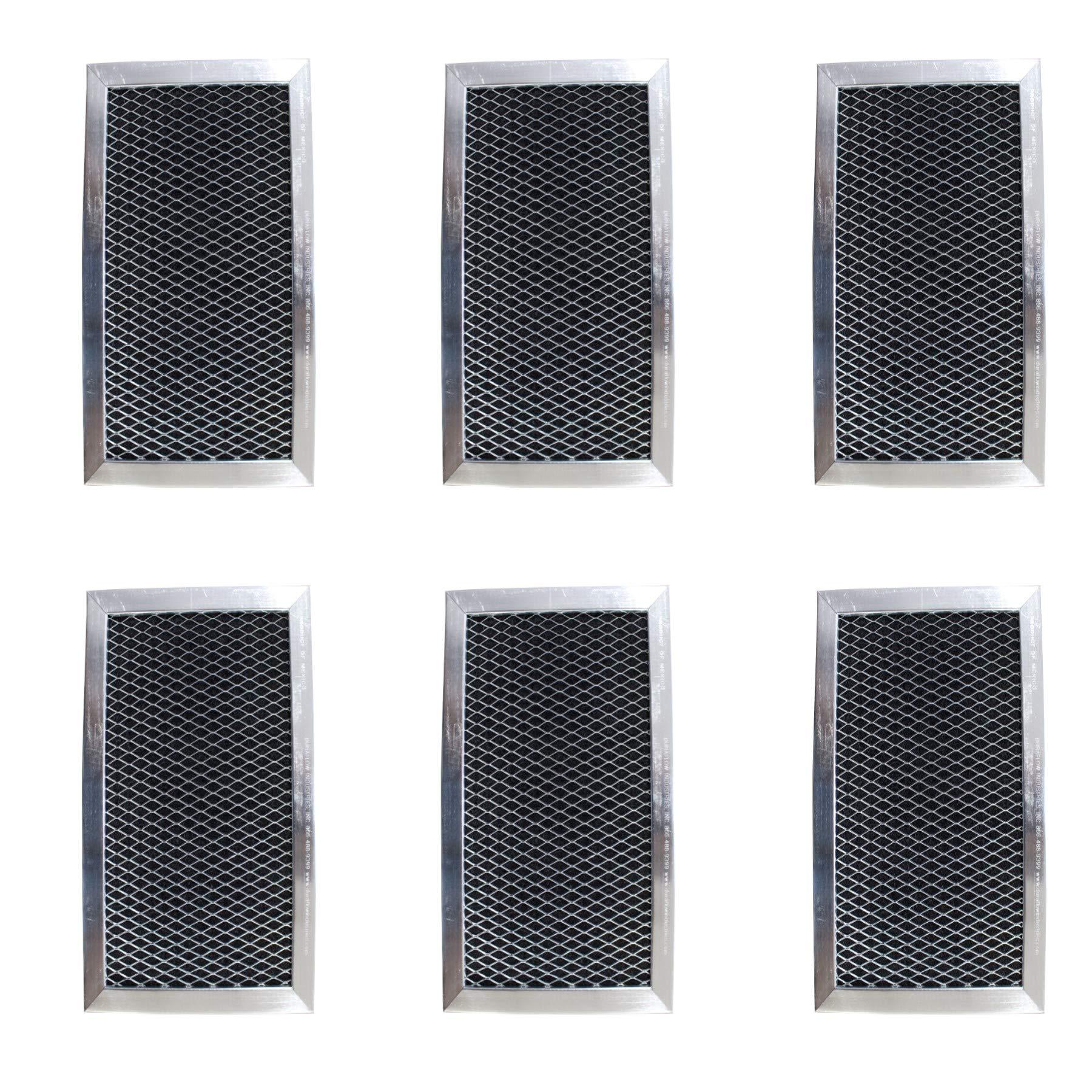 Replacement Carbon Filters Compatible with GE: WB02X10776, W10190762, JX81C Whirlpool: 8183916, W10190762 Maytag: W10190762, (6-Pack)