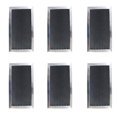 thumbnail image 1 of Replacement Carbon Filters compatible with GE: WB02X10733, JX81B - 6 3/8 x 8 11/16 x 3/8 (6-Pack), 1 of 2