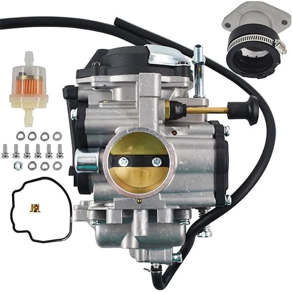 Replacement Carburetor & Intake Tube for Bear 250 YFM250 1999-2004, Stable Idle & Smooth Throttle Response