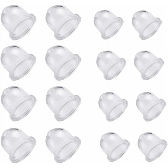 Replacement Carburetor Primer Bulb for Pouland String Trimmers, Brush Cutters, Backpack Blowers, Ensuring Reliable Start-Up (16Pcs, Transparent)