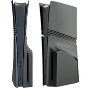 Replacement Case Accessories for PS5 Pro, Shockproof, Scratch-proof, Dust-proof ABS Side Panel-Black-Disc Edition