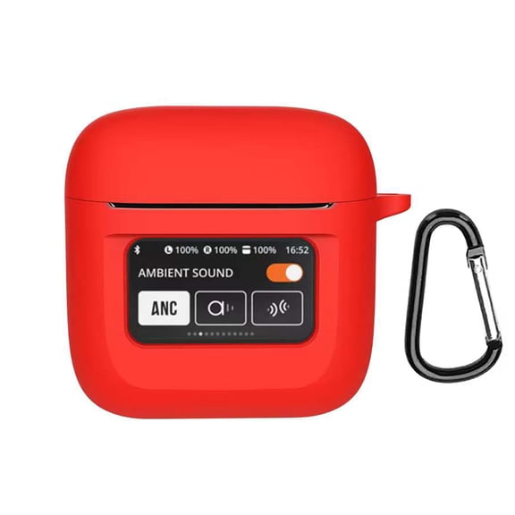 Replacement Case Compatible with JBL Tour Pro 2 , Shockproof Silicone Case Earphone Pouch Cover With Carabiner