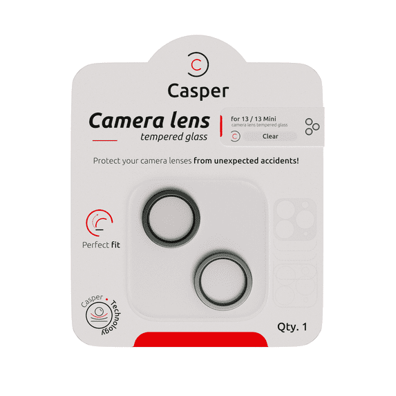 Replacement Casper Camera Lens Protector Compatible For iPhone 13 / 13 Mini (Alpine Green) (Clear)