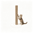 thumbnail image 1 of Replacement Cat Scratching Sisal Post Cat Tree Cat Scratching Post Extension Post with M8 Screw Replacement Cat Scratching Post Part, 1 of 5