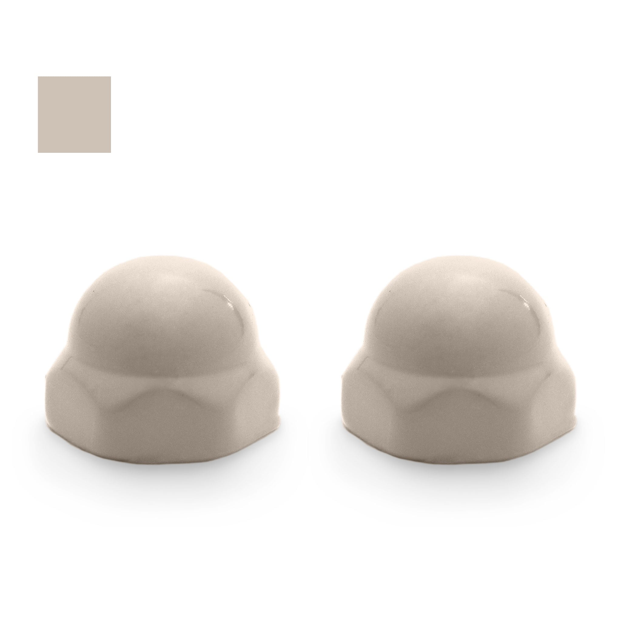 Replacement Ceramic Innocent Blush Toilet Bolt Caps to Match Kohler