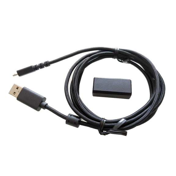 Replacement Charging Cable Black Braided USB to Adapter for G502 Wireless Gaming Mice-