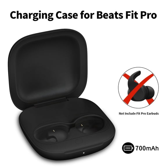 Replacement Charging Case for Beats Fit Pro, Built-in 700mAh Battery Charger Box, Bluetooth Pairing Sync (Earbuds not included)