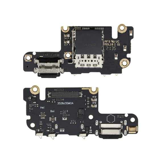 Replacement Charging Port Board With Sim Card Reader Compatible For Xiaomi Mi 10T Pro (Aftermarket Plus)