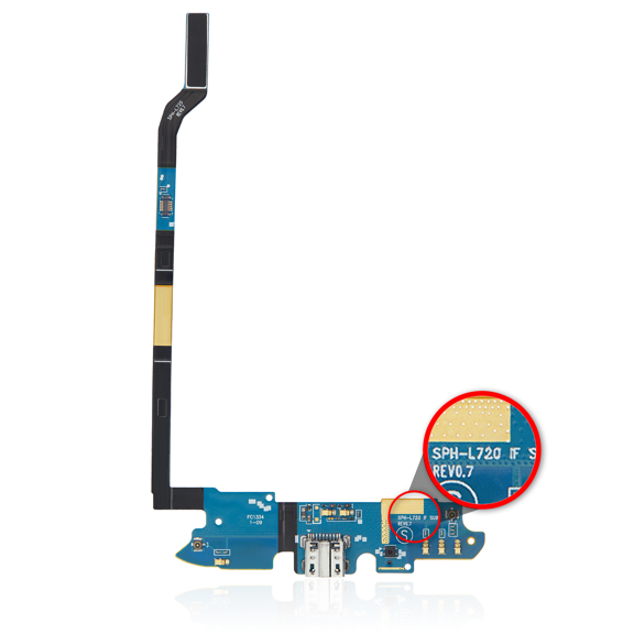 Replacement Charging Port Flex Cable Compatible For Samsung Galaxy S4 (L720) (Sprint)