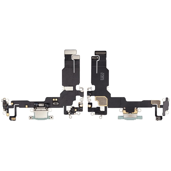 Replacement Charging Port Flex Cable Compatible For iPhone 15 (Premium) (Green)
