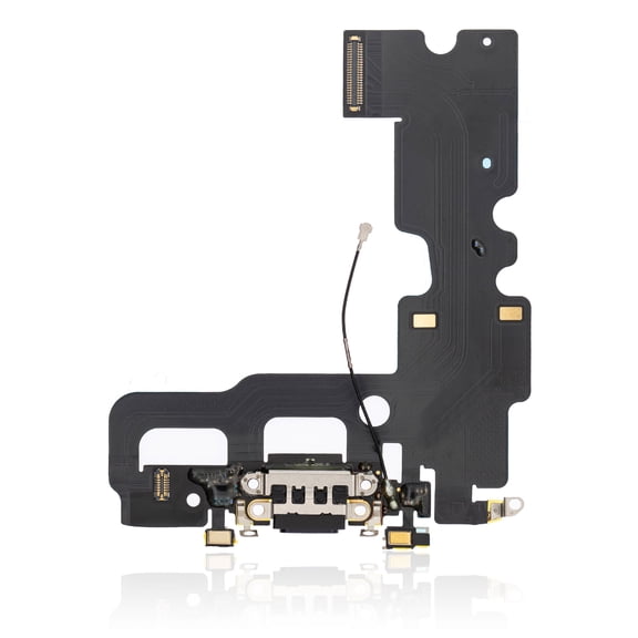 Replacement Charging Port Flex Cable Compatible For iPhone 7 (Premium) (Jet / Matte Black)
