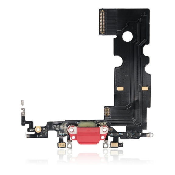 Replacement Charging Port Flex Cable Compatible For iPhone SE (2020) (Aftermarket Plus) (Red)