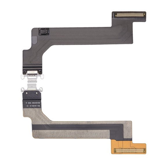 Replacement Charging Port Flex Cable Compatible With iPad 10 (2022) (WiFi Version) (Premium) (Silver)