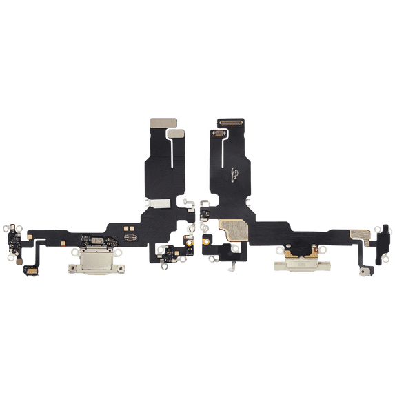 Replacement Charging Port Flex Cable Compatible With iPhone 15 (Aftermarket Plus) (Yellow)