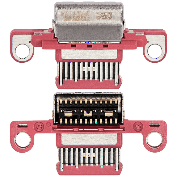 Replacement Charging Port Only Compatible For iPad 10 (2022) (Soldering Required) (Pink) (10 Pack)