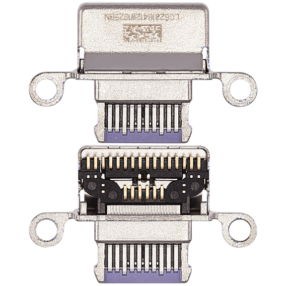 Replacement Charging Port Only Compatible For iPad Air 4 / iPad Air 5 (Soldering Required) (Purple) (10 Pack)