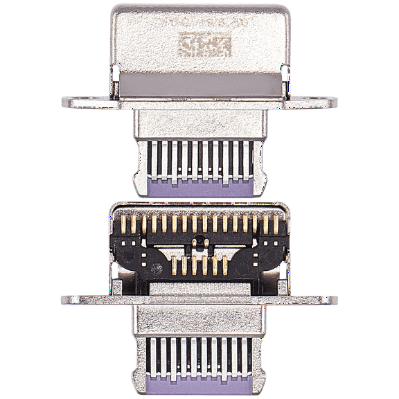 Replacement Charging Port Only Compatible For iPad Mini 6 (Soldering Required) (Purple) (10 Pack)