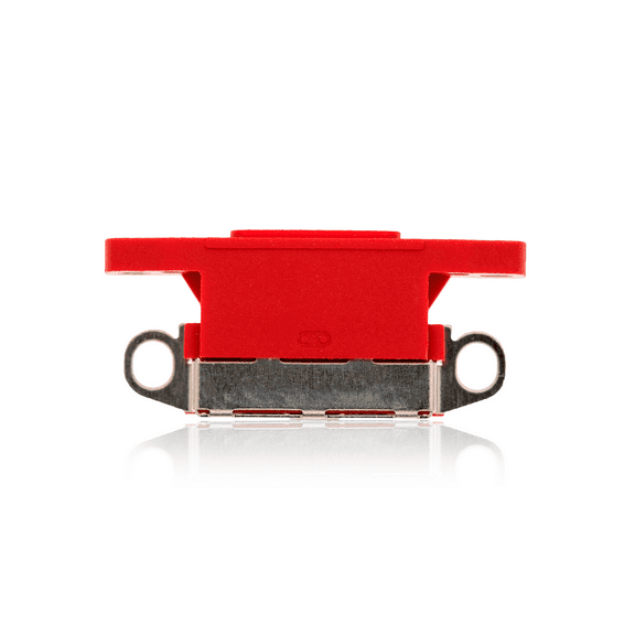 Replacement Charging Port Only Compatible For iPhone XR (Red) (10 Pack)
