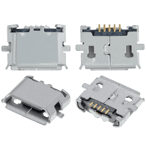 Replacement Charging port soldering required - 05 Pin - Micro B - 2 Anchor Points (C010)