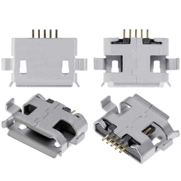 Replacement Charging port soldering required - 05 Pin - Micro B - 2 Anchor Points (C020)