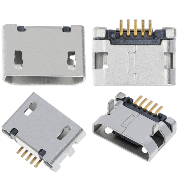Replacement Charging port soldering required - 05 Pin - Micro B - 2 Anchor Points (C042)