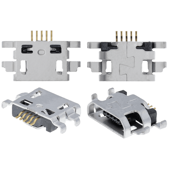 Replacement Charging port soldering required - 05 Pin - Micro B - 4 Anchor Points (C106)