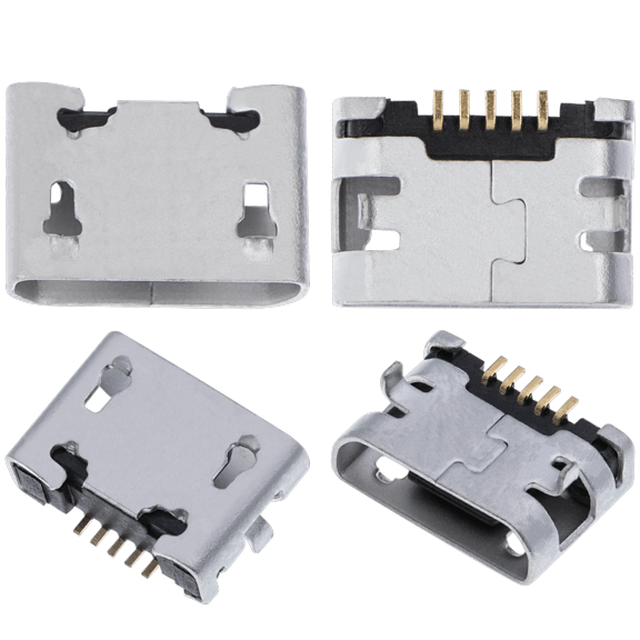 Replacement Charging port soldering required - 07 Pin - Micro B - 4 Anchor Points (C054)