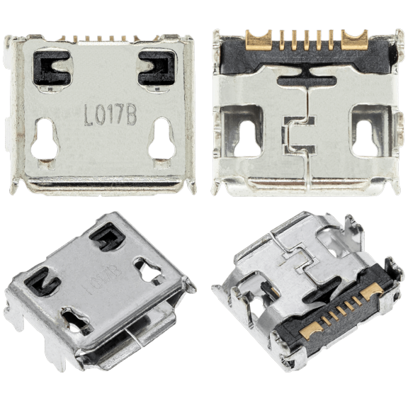 Replacement Charging port soldering required - 07 Pin - Micro B - 4 Anchor Points (C063)