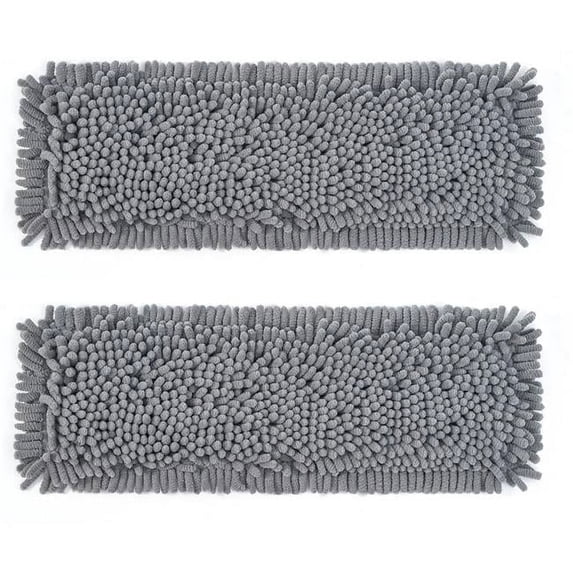 Replacement Chenille Mop Pads Set for Wet & Dry Mop - 2 Piece
