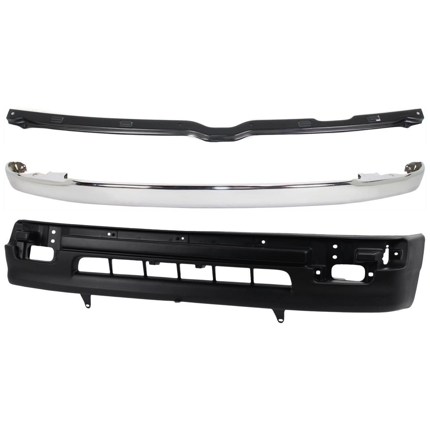 Primed Front Bumper Cover Fascia For 1998–2000 Toyota Tacoma – W/ Fog & License Holes