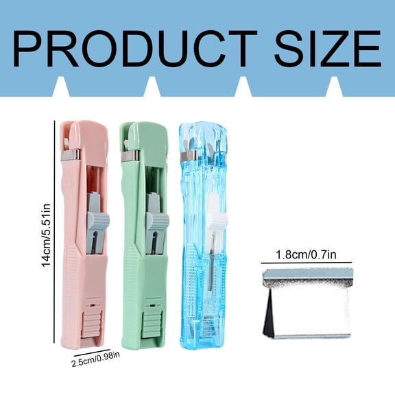 Replacement Clips for Clip Stapler, 30-Pack Reusable Stainless Steel Clips, for Binding Documents and Organizing Papers