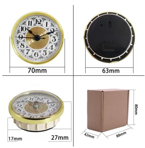 Replacement Clock Insert Miniature Clock Face Clock Kit Mini Clock