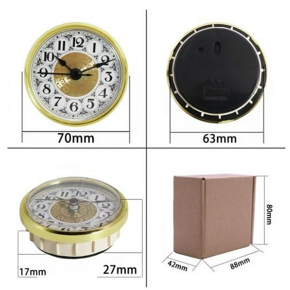 Replacement Clock Insert Miniature Clock Face Clock Kit Mini Clock Insert Home Supply