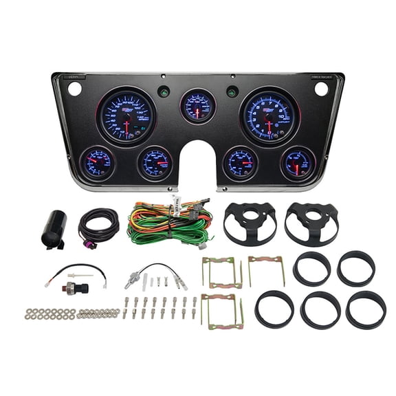 Replacement Cluster Dashboard Panel Pod & 7-Gauge Set for 67-72 Chevy C-10
