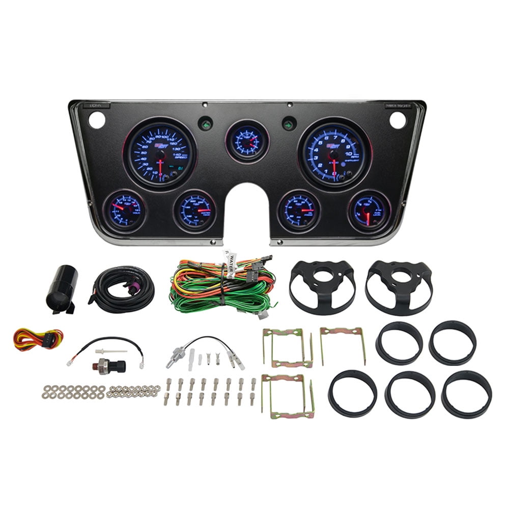 Display Panel Pod Replacement Cluster Dashboard Panel Pod & 7-Gauge Set for 67-72 Chevy ...
