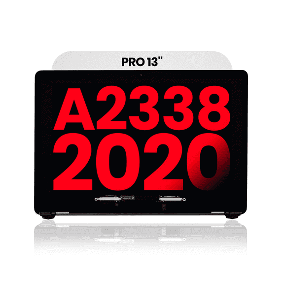 Replacement Complete LCD Display Assembly Compatible For MacBook Pro 13" (A2338 / Late 2020) (M1) (Aftermarket Plus) (Silver)