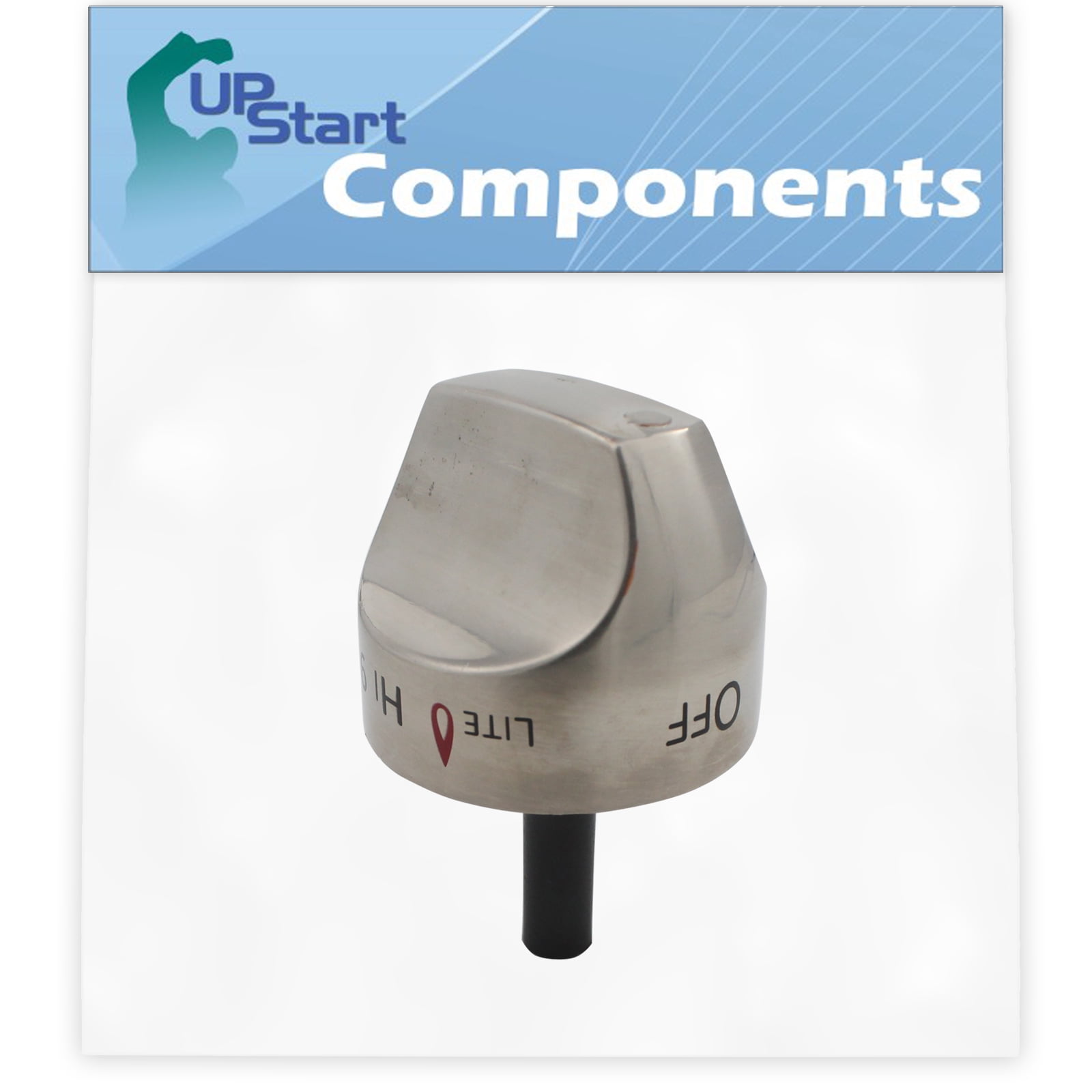 Replacement Control Knob Assembly WB03K10265 Stainless Steel for General Electric CGS985SET2SS Range