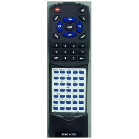 Replacement Control for COBY TFTV3717, TFTV2204, TFTV3207, TFTV3217, RC023