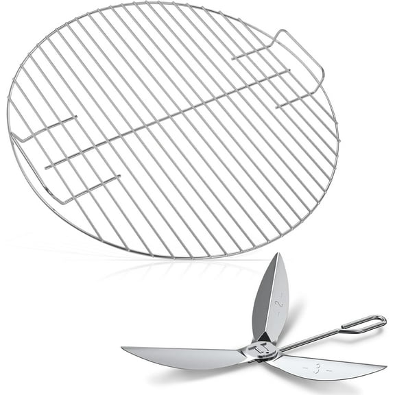 Replacement Cooking Grate with 22-1/2-Inch One-Touch Cleaning System Kit