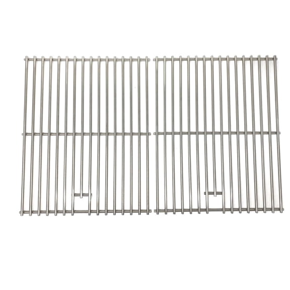 Replacement 304 Stainless Steel Cooking Grates for BGE530BSP, 810-9490-F, 810-7490-S & More, Solid Steel Grill Grates (17-1/4" x 28-1/8")