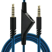 Replacement Cord for Astro A40 A10,2.0 M 6.5 Feet Audio Cable Aux Wire Compatible with A10 A40 A40TR Gaming Headsets with Volume Control Volume Control, Blue