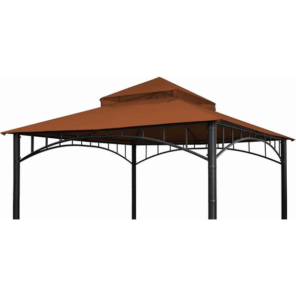 Replacement Cover Compatible with Target Madaga Gazebo Model L-GZ136PST and Havana Gazebo, (Rust Red)