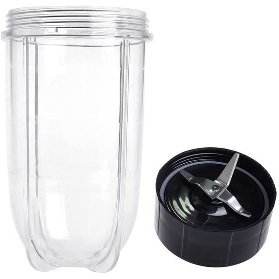Replacement Cross Blade + 16oz Cup Set for Magic Bullet, Replacement Parts compatible with 250 W Magic Bullet MB1001 Blender