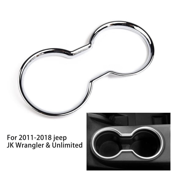 Replacement Cup-Holder Trim Silver Water 2011-2018 Center Chrome Console